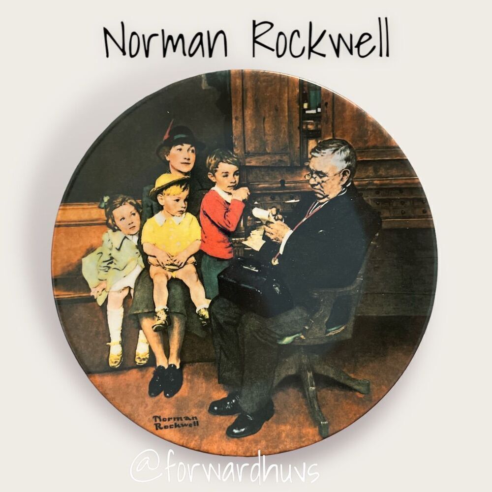 Norman Rockwell Heritage Collection Limited Edition Plate  “The Family Doctor”